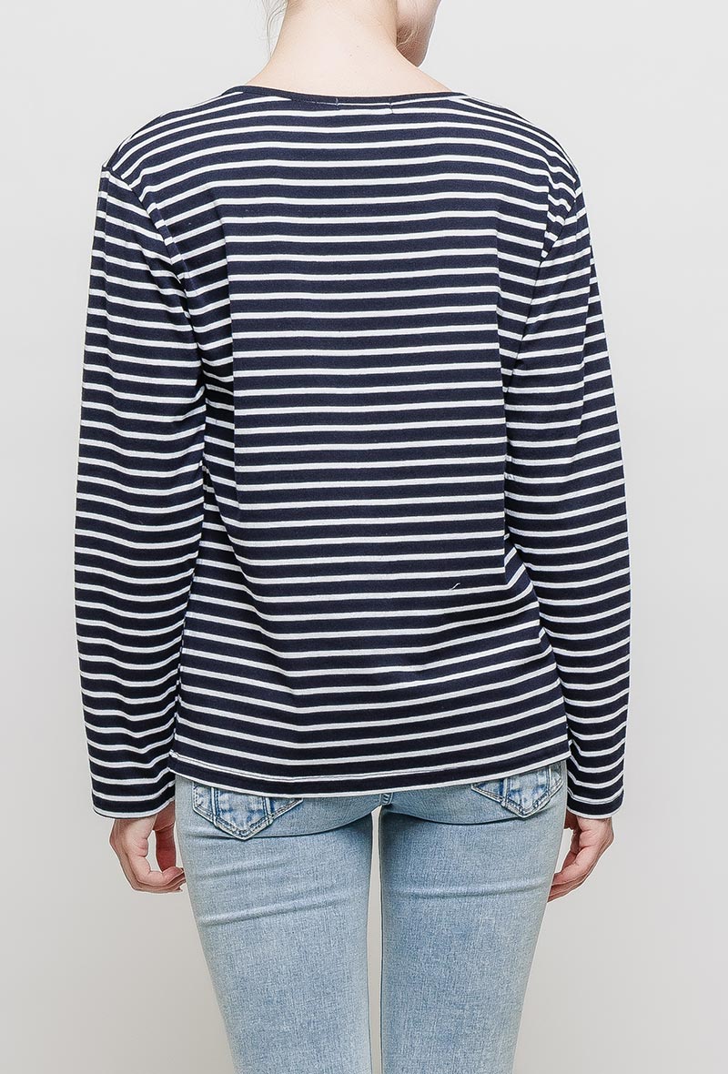 T-shirt marinière à manches longues OLIVIA bleu